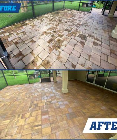 Before and After Paver Cleaner Near Me