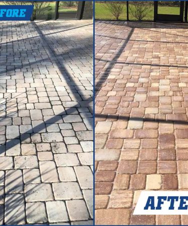 Before and After Paver Cleaning Companies Near Me