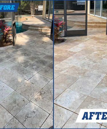 Before and After Paver Cleaning Near Me