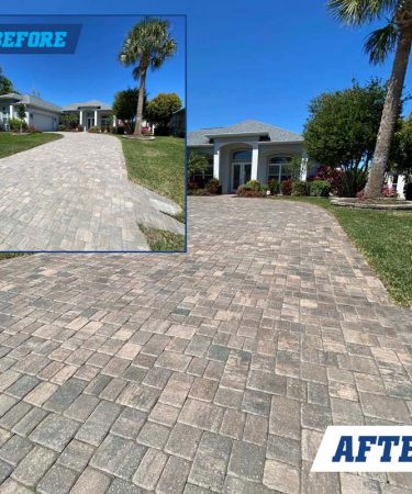 Before and After Paver Cleaning Service Near Me