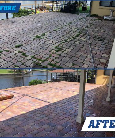 Before and After Paver Cleaning Services Near Me